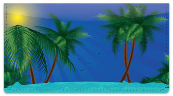 Tropical Getaway Checkbook Cover