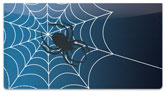 Scary Spider Checkbook Cover