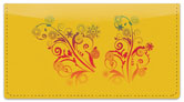 Swirl Flower Checkbook Cover