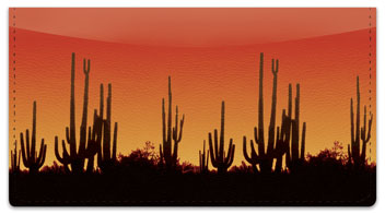 Desert Scenery Checkbook Cover