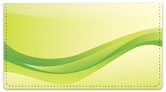 Green Wave Checkbook Cover