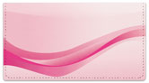 Pink Wave Checkbook Cover