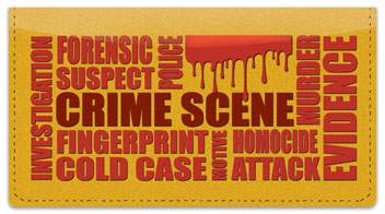 Crime Scene Checkbook Cover