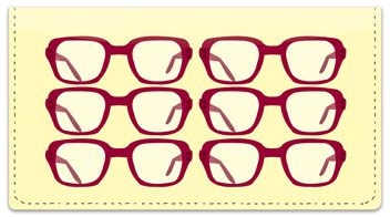 Eyeglass Checkbook Cover