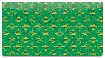Patterns in Green Checkbook Cover