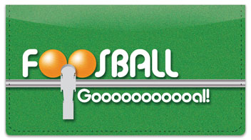 Foosball Checkbook Cover