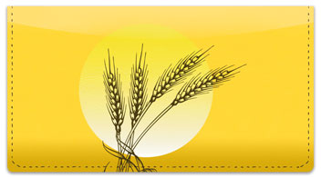 Wheat Field Checkbook Cover