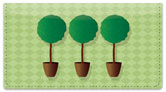 Topiary Checkbook Cover