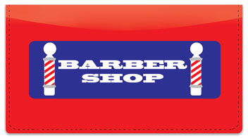 Barbershop Checkbook Cover