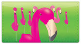 Fun Flamingo Checkbook Cover