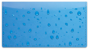 Water Droplet Checkbook Cover