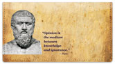 Greek Philosopher Checkbook Cover