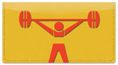 Weightlifting Checkbook Cover