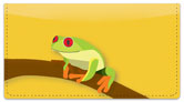 Red-Eyed Frog Checkbook Cover