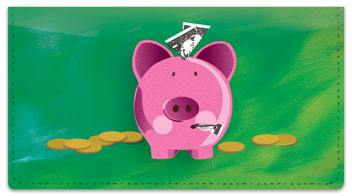 Piggy Bank Checkbook Cover