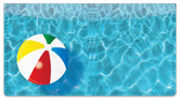 Pool Toy Checkbook Cover
