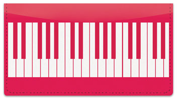 Piano Keyboard Checkbook Cover
