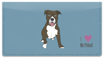 Pit Bull Checkbook Cover