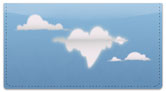 Cloud Shape Checkbook Cover
