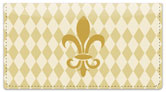 Gold Fleur de Lis Checkbook Cover