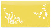 Flower Silhouette Checkbook Cover
