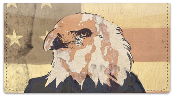 Patriotic Eagle Checkbook Cover
