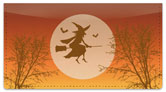 Halloween Witch Checkbook Cover