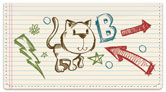 Doodle Pad Checkbook Cover