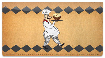 Whimsical Chef Checkbook Cover