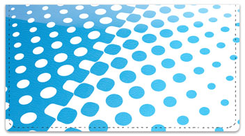 Blue Halftone Checkbook Cover