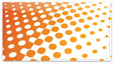 Orange Halftone Checkbook Cover