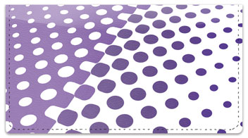 Purple Halftone Checkbook Cover