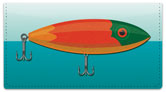 Fishing Lure Checkbook Cover