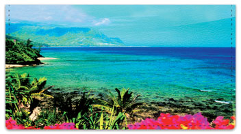 Hawaiian Landscape Checkbook Cover
