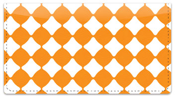 Orange Bead Checkbook Cover