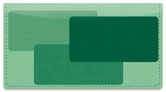 Green Rectangle Checkbook Cover