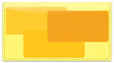 Yellow Rectangle Checkbook Cover
