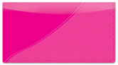 Pink Curve Checkbook Cover