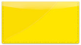 Yellow Curve Checkbook Cover