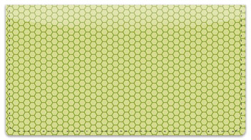 Green Honeycomb Checkbook Cover