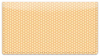 Orange Honeycomb Checkbook Cover