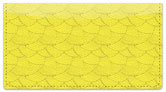 Yellow Stipple Checkbook Cover