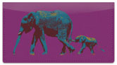 Wild Elephant Checkbook Cover