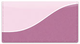 Pink Graceful Line Checkbook Cover