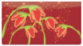 Droopy Tulip Checkbook Cover