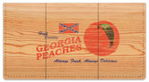 Wooden Crate Advertising Checkbook Cover