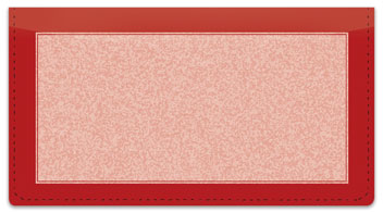 Red Sponge Pattern Checkbook Cover