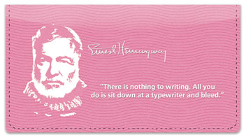 Ernest Hemingway Checkbook Cover