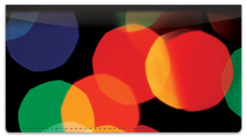 Colorful Light Checkbook Cover