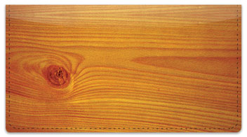Wood Grain Checkbook Cover